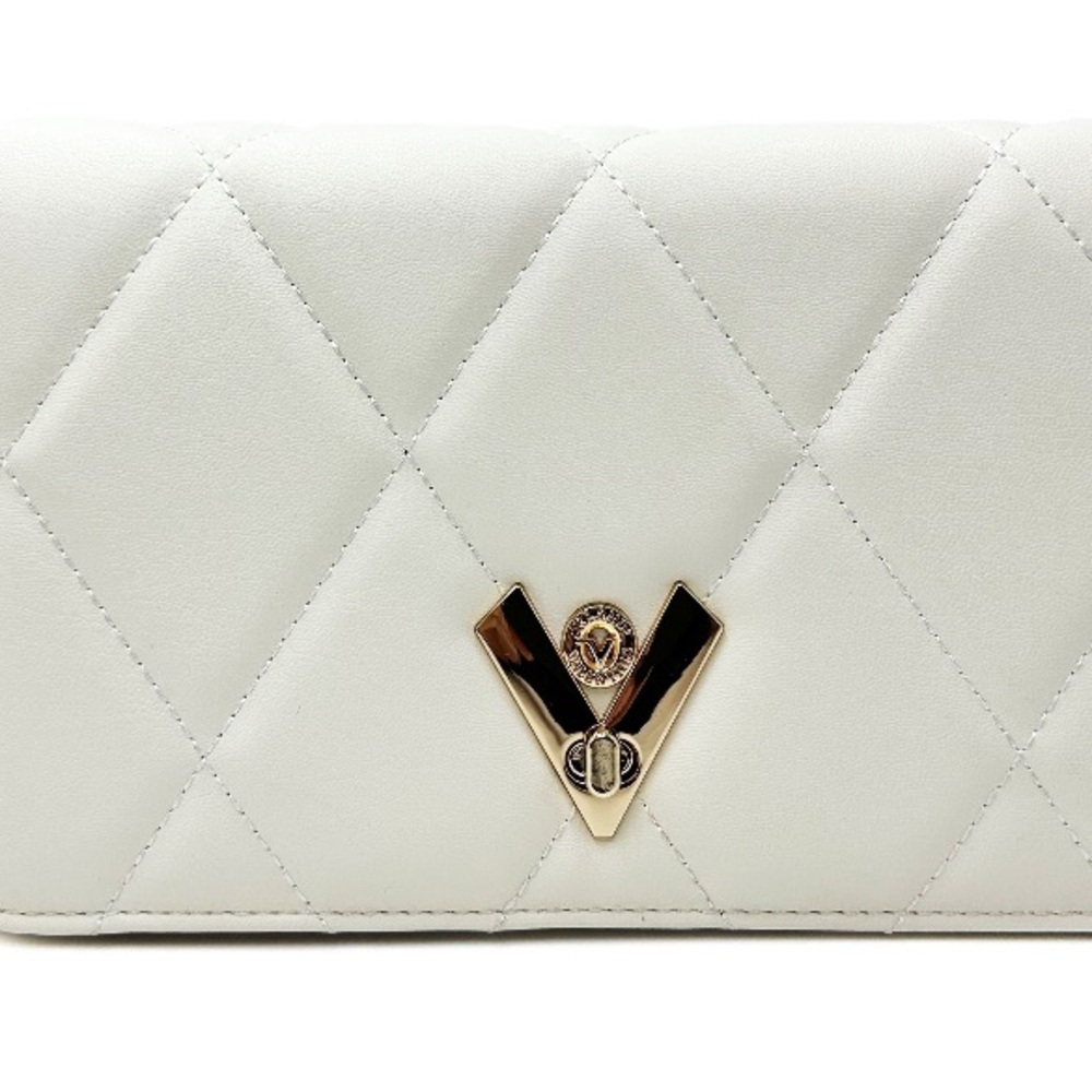 Valentino Orlandi White Quilted Clutch